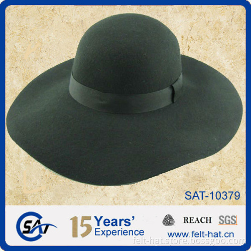 ladies 100% wool felt floppy hat wholesale